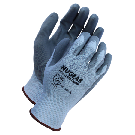 NUGEAR White, Polyurethane Coated Glove Size: M PUG4300M12